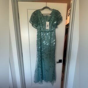 Ever Pretty Green Sequin Wedding Dress